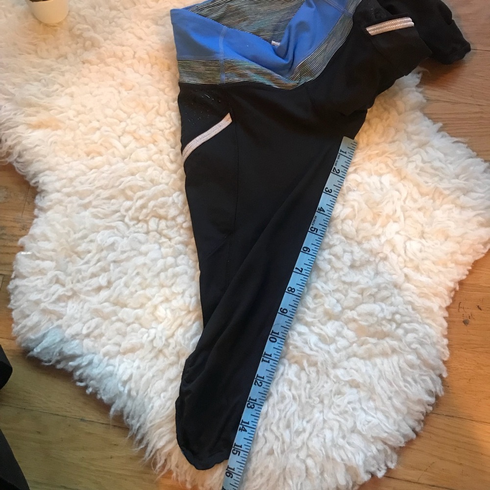 LULULEMON run a marathon Black/blue crops - Picture 7 of 7